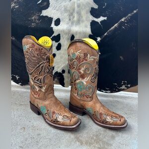 Nwt Corral Horse Irridescent Inlay Boots Sz 8